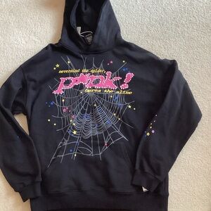 Sp5der pink hoodie size medium